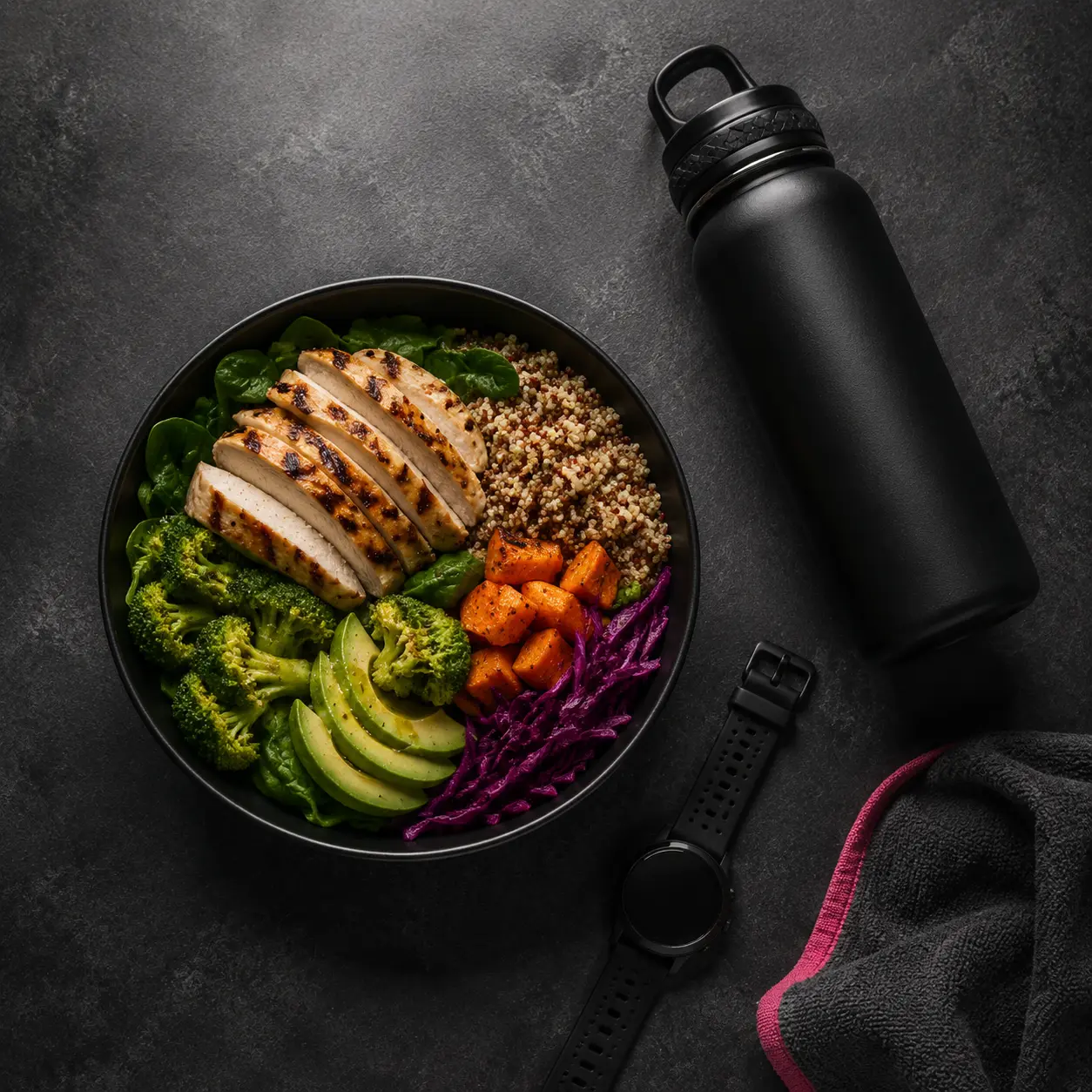 Repas équilibré et récupération sportive